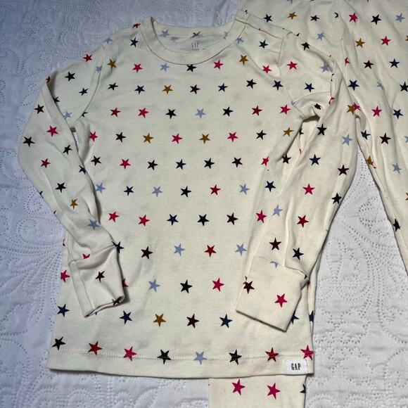 Gap Organic Cotton Rainbow Star PJ Set Size 6 - Picture 3 of 6